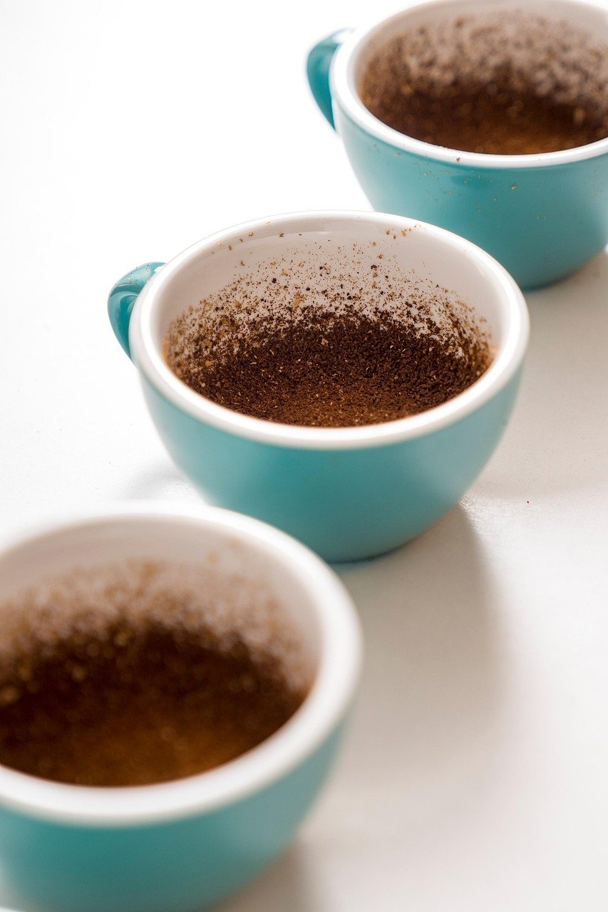 ground coffee, coffee, cup, fresh coffee, coffee powder, roasted coffee, aromatic, coffee cup, caffeine, closeup
